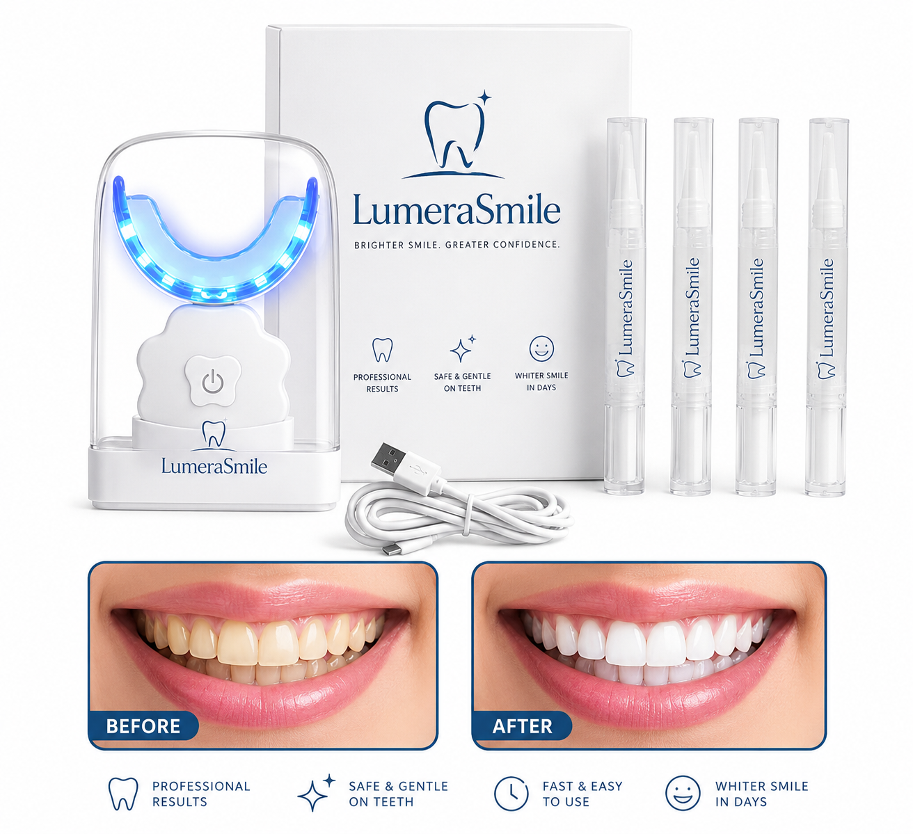 LumeraSmile™️ LED Whitening System